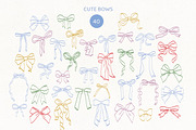 Ballerina core vector doodles set, a Decorative Illustration by yabluko_draws (Thumbnail 5 of 7)
