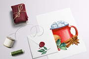 Christmas sweets and hot drinks, a Decorative Illustration by Hanna Hryharenka (Thumbnail 15 of 15)