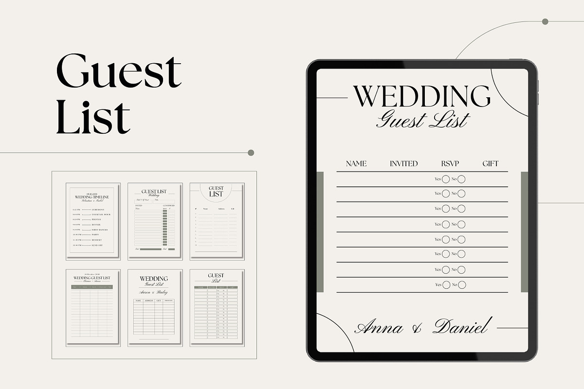 100+ Wedding Planner Canva Templates, a Templates & Theme by TemplateCastleStore (Photo 7 of 10)
