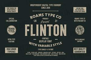 Flinton - Vintage Bundle Fonts