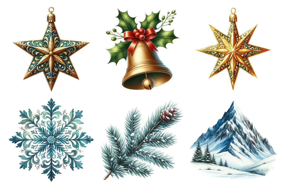 Christmas Winter Clipart, an Illustration by Daily.Designs (Photo 5 of 5)