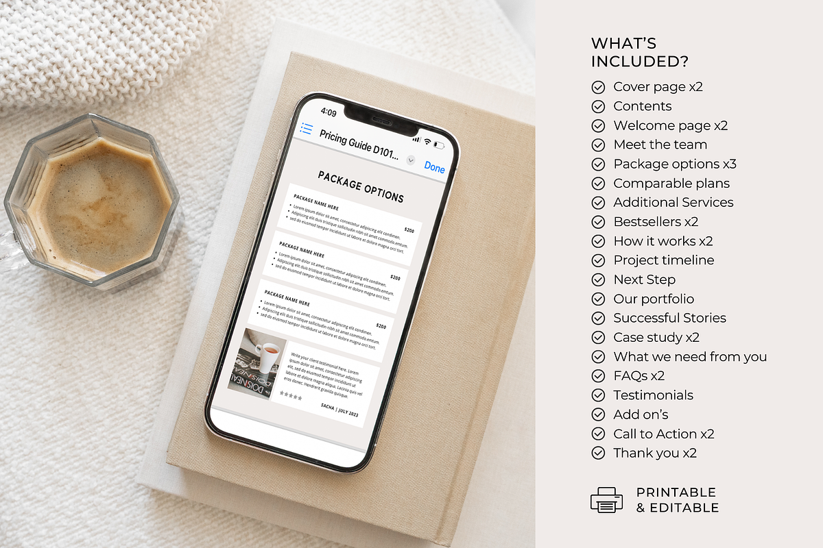 Services and Pricing Guide Template, a Magazine Template by ShopRShop (Photo 6 of 9)