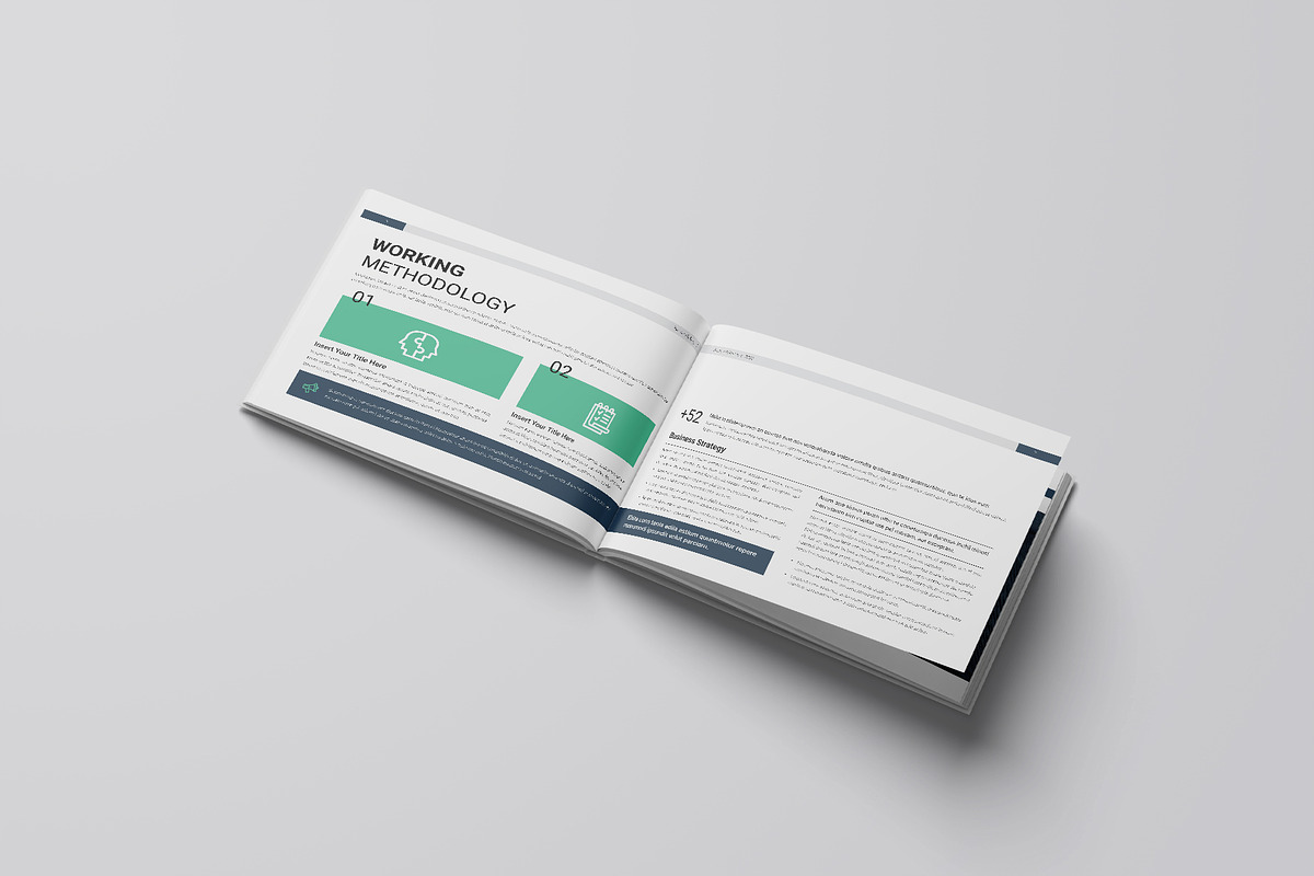 Business White Paper Landscape, a Brochure Template by DesignCrest (Photo 8 of 14)