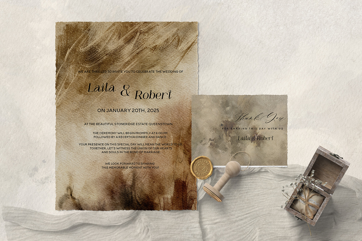 Abstract Earth Tones Watercolor, a Background Graphic by BlumenSoul (Photo 10 of 11)