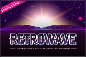 Retrowaver Color OTF Font