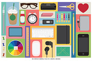 Essential Art Tools Vector, an Object Graphic by LineByLine (Thumbnail 2 of 2)