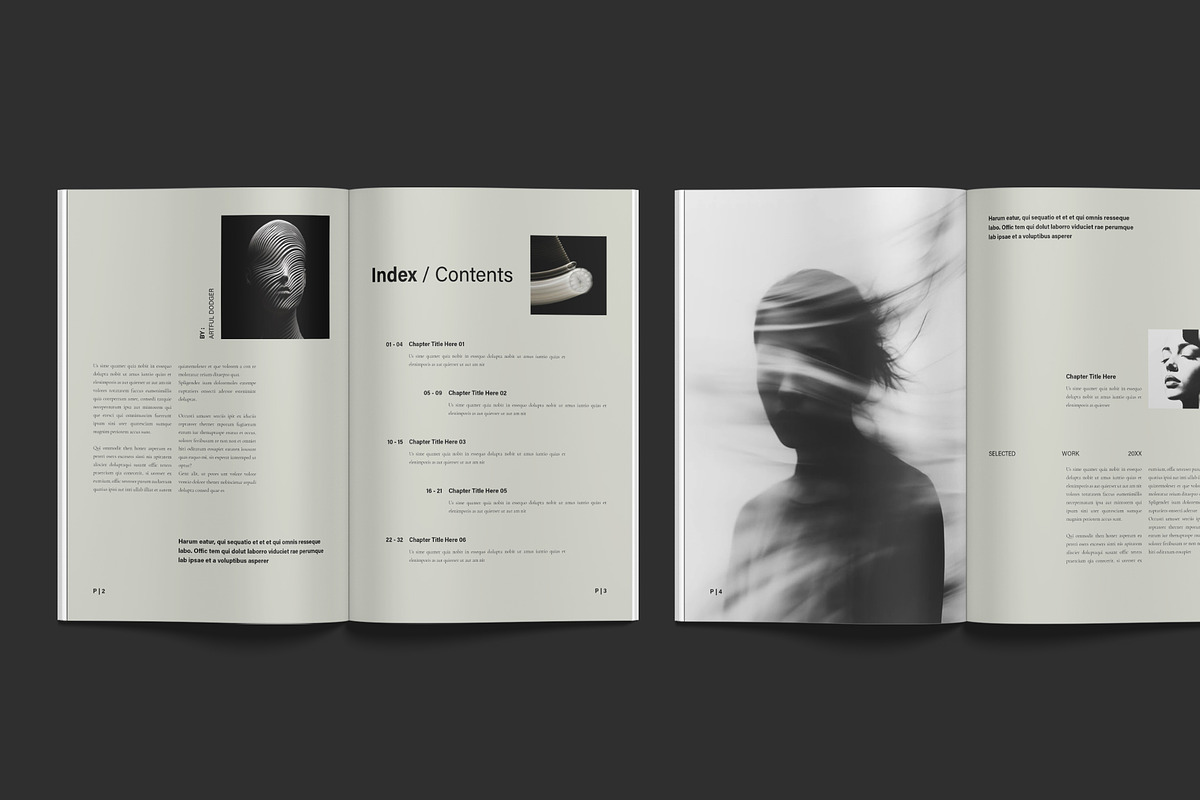 Book Title Layout Design Template, a Brochure Template by NorthPeak (Photo 3 of 16)