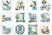 Easter home clipart, an Illustration by RobertsArt (Thumbnail 6 of 7)