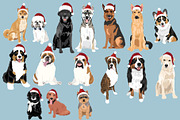 Christmas Dog Art Bundle PNG EPS SVG, an Illustration by Putnam Road Art (Thumbnail 3 of 4)