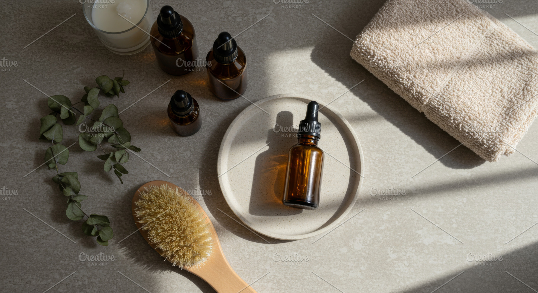 Cosmetic arrangement with natural el, a Photo by Dvoevnore photos