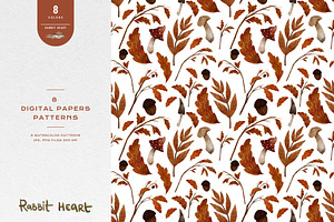 Fall Leafs - Digital Paper Set