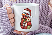 Patchwork Christmas Snowman PNG, an Illustration by Dream Creation (Thumbnail 5 of 5)