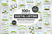 Digital Listing Mockup Templates, a Device Mockup by DigiPax (Thumbnail 1 of 10)