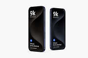 iPhone 15 Pro Mockups Vol 2, an iPhone Mockup by Mockupia (Thumbnail 2 of 5)