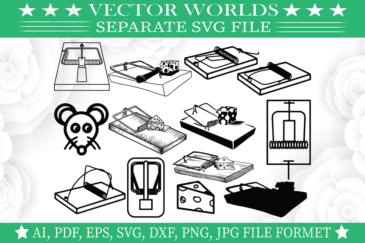 Mouse Trap SVG, Mouse, Trap SVG, an Object Graphic by VectorWorlds