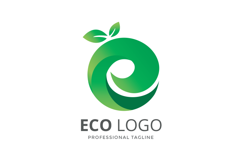Eco Logo by GoldenBrand  Creative Market