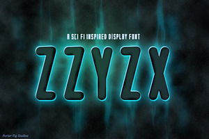 ZZYZX Sci-fi Inspired Display Font