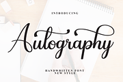 Autography | Script Font, a Handwritten Font by Scratchones (Thumbnail 1 of 9)