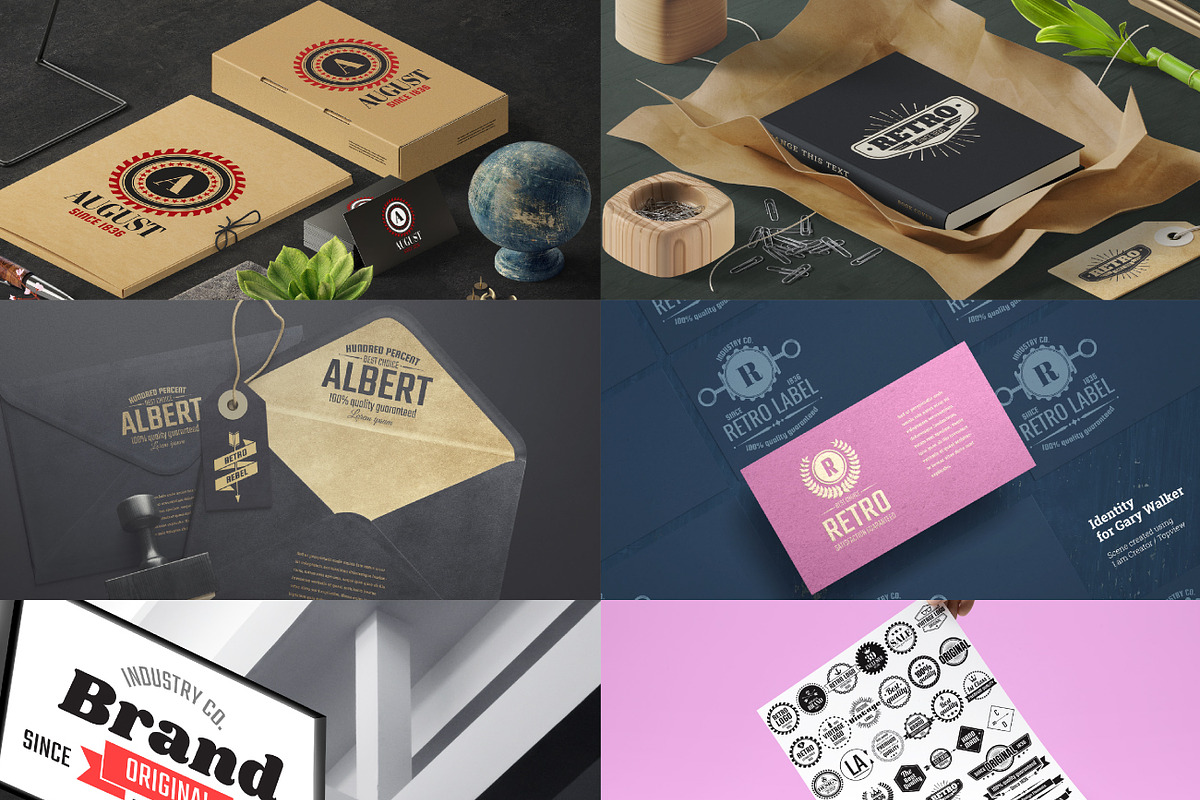 Vintage Logo Creation Kit, a Branding & Logo Template by Toonsteb (Photo 6 of 7)
