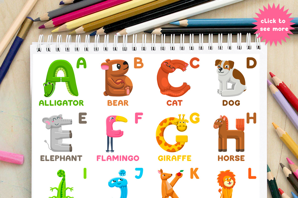 Alphabetic ZOO - animal alphabet, an Animal Illustration by tamara.comotomka (Photo 3 of 5)