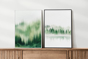 Foggy Forest Watercolor Set, an Illustration by AlineArtStore (Thumbnail 3 of 13)