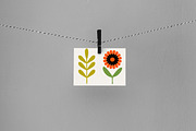 Retro Flower Power Illustration Pack, an Illustration by Jill Adams (Thumbnail 3 of 9)