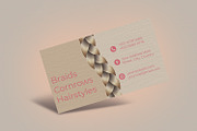 Braider's Business Card  Template, a Business Card Template by Kseniya-Omega (Thumbnail 4 of 5)