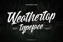 Weathertop Modern Script Typeface