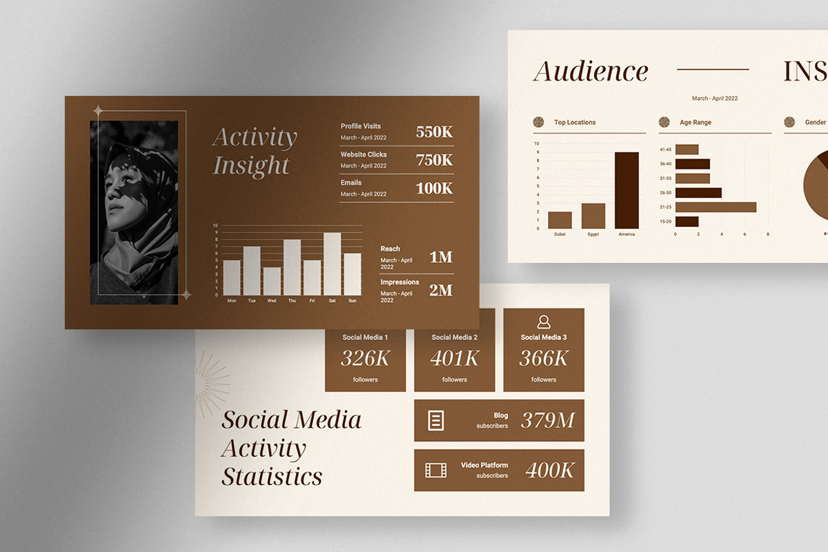 Influencer Media Kit Presentation, a Presentation Template by peterdraw