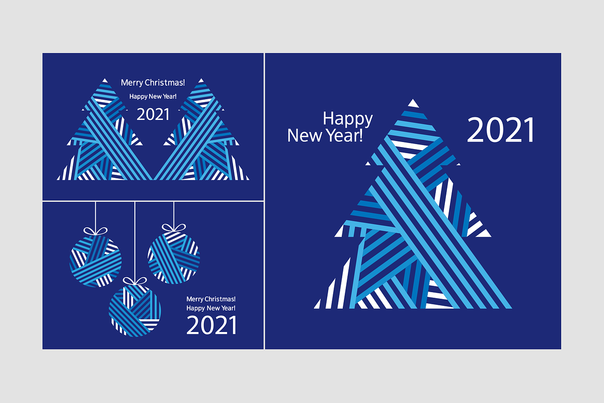 Christmas Cards & Patterns, a Card Template by Tkoko vectors & patterns (Photo 5 of 12)