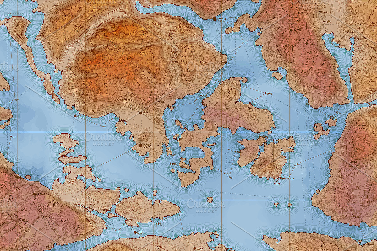 Vintage Maps, a Texture Graphic by GarryKillian (Photo 5 of 5)