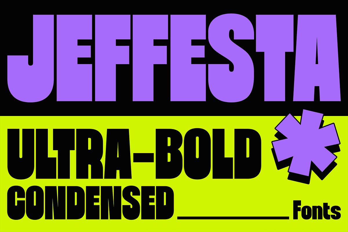 Jeffesta - Bold Retro Pop Fonts, a Sans Serif Font by Konstantine Studio (Photo 1 of 5)