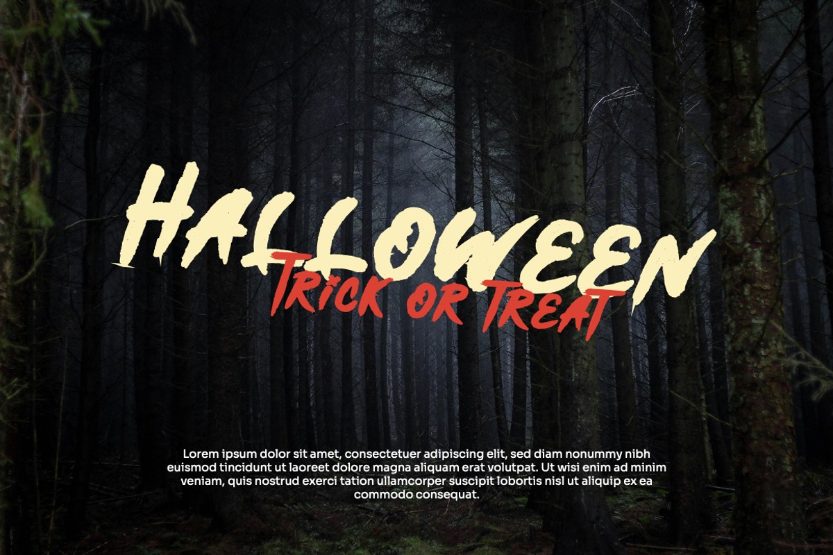 Tonight Wacres - Horror Brush Font, a Font by Dhabee (Photo 6 of 10)
