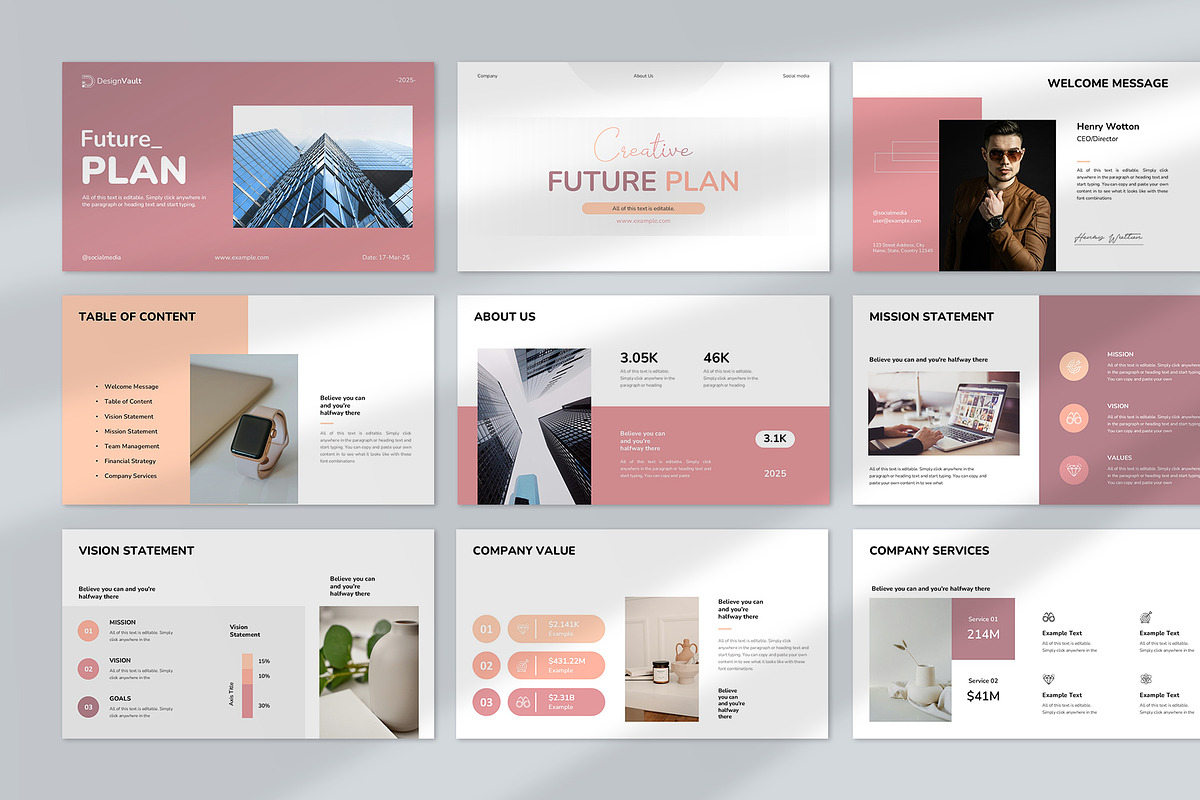 Business Future Plan Keynote, a Presentation Template by Design Vault (Photo 2 of 8)