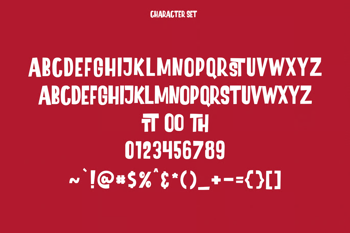 Loskatos Unique Display Font, a Sans Serif Font by MACK 75 (Photo 10 of 10)