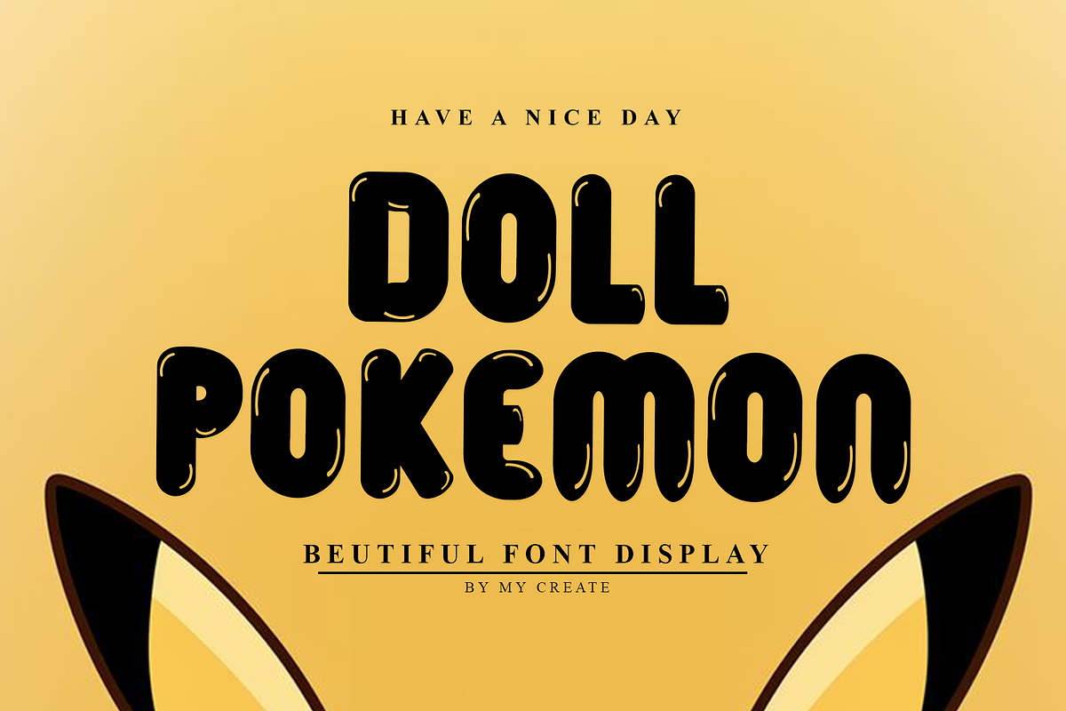 Pikachu, a Script Font by InermediaSTUDIO (Photo 6 of 8)