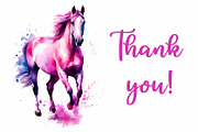 Horse with Flowers, an Animal Illustration by Michiru13 (Thumbnail 4 of 4)