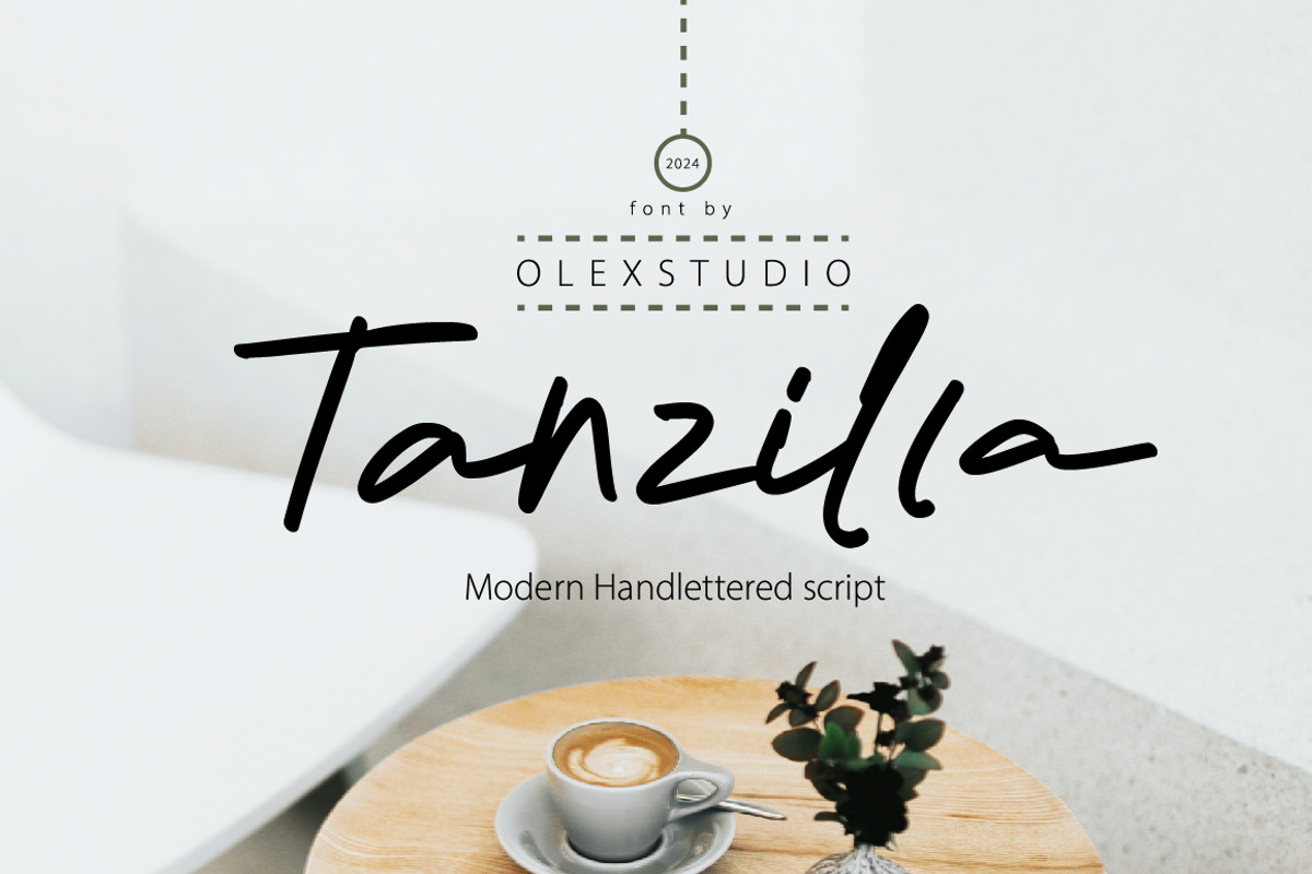 Tanzilla Olstd - Handlettered, a Handwritten Font by Olexstudio (Photo 1 of 7)