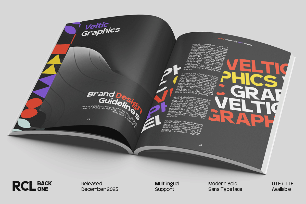 BackOne – A Bold Modern Sans Font, a Sans Serif Font by roomspace creative lab (Photo 6 of 15)