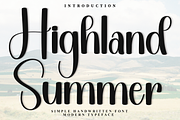 Highland Summer, a Handwritten Font by InermediaSTUDIO (Thumbnail 1 of 8)