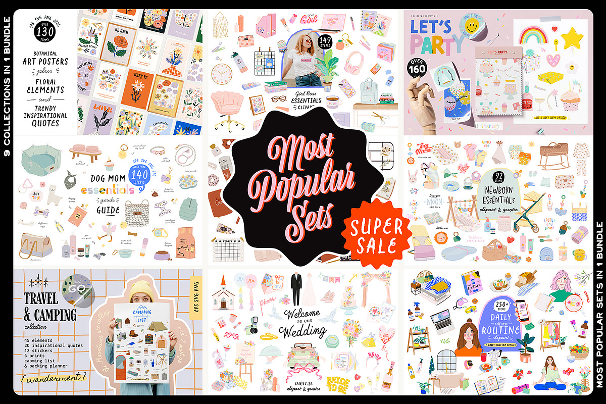 Most Popular Collections, a Decorative Illustration by Ruslana Lubenets (Photo 1 of 50)