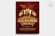 Geisha Night Flyer Template V1, a Flyer Template by ThatsDesignArt (Thumbnail 1 of 7)
