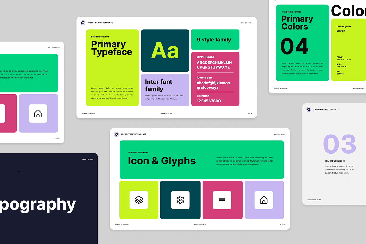 Brand Guideline Modern Keynote, a Presentation Template by Annora Studio (Photo 4 of 5)