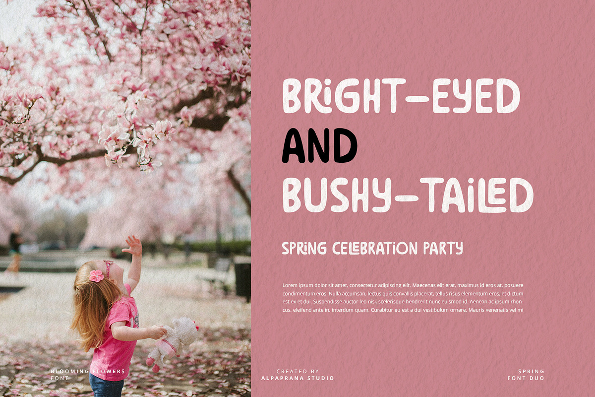Blooming Flowers - Font Duo, a Script Font by Alpaprana (Photo 5 of 10)