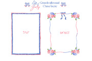 4th of July Watercolor Clipart, an Illustration by TheHappyGiftArt (Thumbnail 4 of 9)