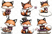 Whimsical Fox Clipart, an Illustration by Black Bird Studio (Thumbnail 3 of 6)