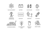 Renewable and non-renewable symbols, a Technology Illustration by Tettygreen (Thumbnail 3 of 3)