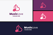 Music Love Logo, a Branding & Logo Template by Design_Planet (Thumbnail 6 of 6)