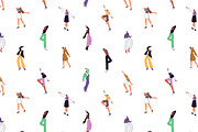 People dance set + seamless patterns, a Person Illustration by PaperTrident (Thumbnail 7 of 8)