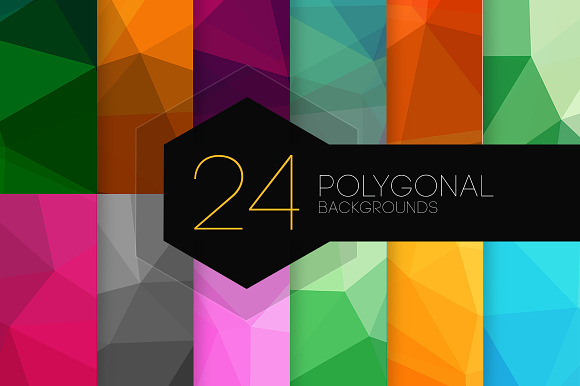 24 Polygonal Backgrounds preview 6